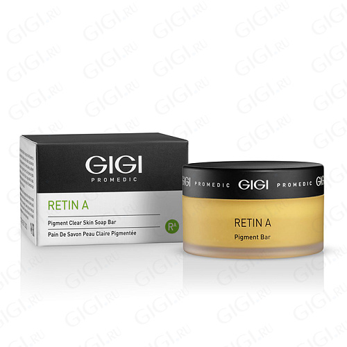 GiGi Retin A 33104 RA Pigment Soap bar в банке со спонжем антипигмент, 100гр