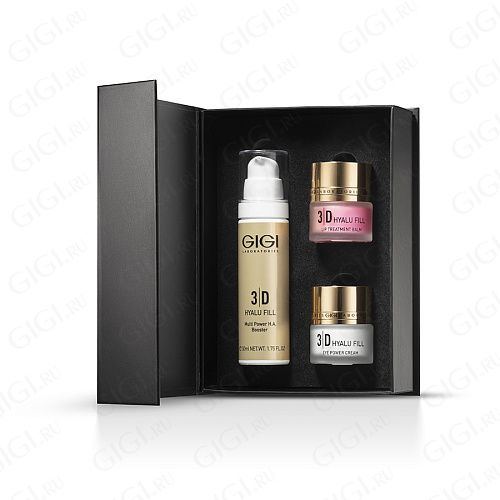 GiGi 3D Hyalu Fill 13010 3D Set (Крем для век, лица и бальзам для губ), шт