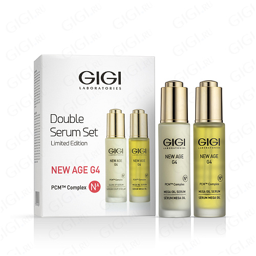 GiGi New Age G4 20268 New Age G4 Perfect Comdo Set, промо набор Сывороток (Mega Oil 30мл + Glow up 30мл), шт