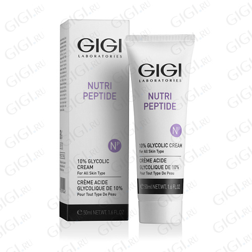 GiGi Nutri Peptide 11592 NP 10% Glycolic Cream Крем с 10% гликолиевой к-той для всех тип кож, 50мл